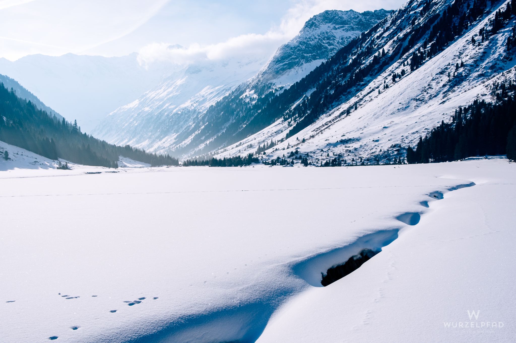 Verschneites Krimmler Achental